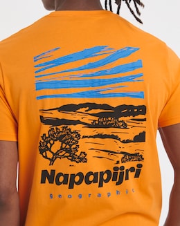 Napapijri Vignoni Back Grapic T-Shirt - Orange