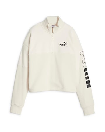 PUMA Colourblock High Neck Crew Sweatshirt