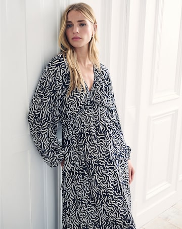 Nobody's Child Black Printed Iris Midaxi Dress