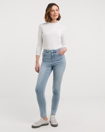 Light Blue High Waist Super Soft Slim Leg Jean