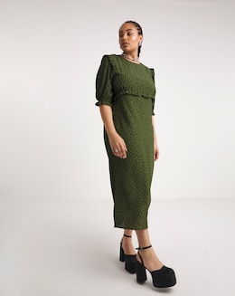 Nobody's Child Felicia Crew Neck Midi Dress