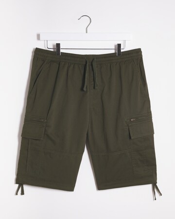 Fully Elasticated Twill Cargo Shorts
