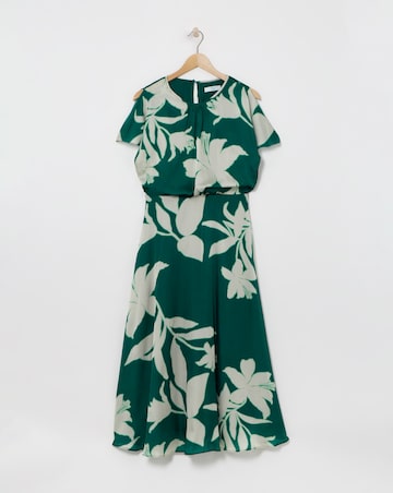 Joanna Hope Blouson Split Sleeve Dress