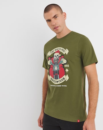 Joe Browns Santa`s Ride T-Shirt Long Length