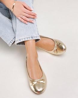 Selena Classic Flat Ballerina Shoes Wide E Fit