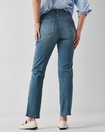 24/7 Mid Wash Straight Leg Jeans