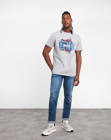 Joe Browns Motorcycle Print T-Shirt Long Length