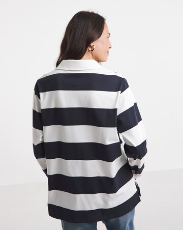 Pure Cotton Long Sleeve Rugby Polo Top