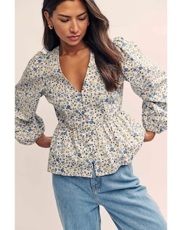 Nobody's Child Ria Floral Blouse