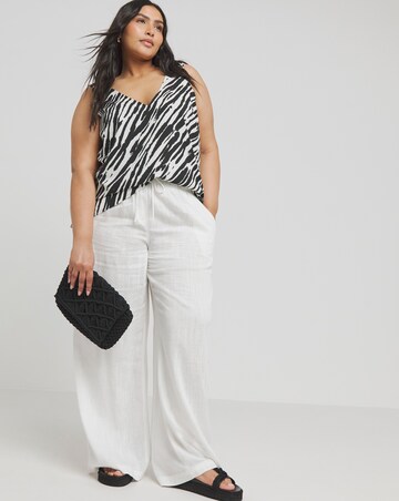 Simply Be Zebra Print Sleeveless V Neck Cami