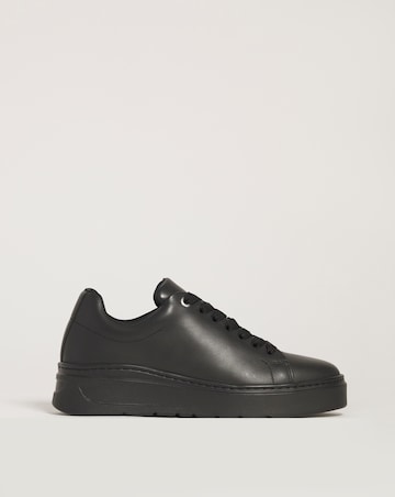 Leather Lace To Toe Flexi Sole Trainer - Extra Wide Fit (EEE)