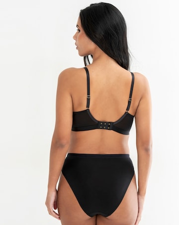 Pour Moi Geo Sculpt Fuller Bust Non Wire Bralette Black