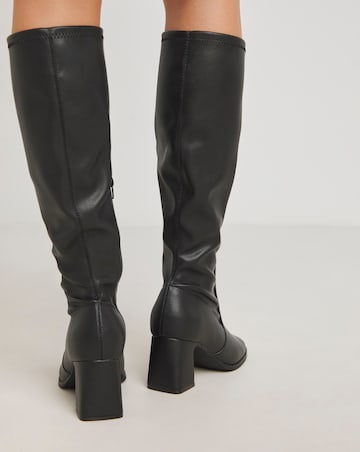 Chana Heeled Stretch Boots Extra Wide Fit (EEE) Curvy Plus/Extra Curvy Plus Calf