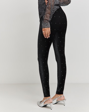 Glitter Velour Leggings