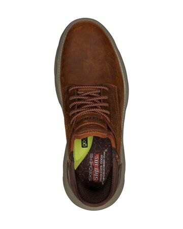 Skechers Slip-ins Garza Gervin Wide Fit Shoe - Brown