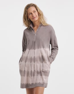 Religion Cotton 1/2 Zip Sweat Dress