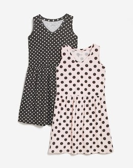 Pretty Secrets 2 Pack Spot Short Nighties Length 36 Inches