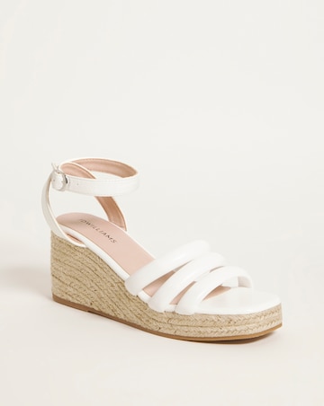Jolie Strappy Espadrille Sandal - Wide Fit (E)