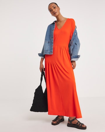Soft Touch Jersey Assymetric Swing Dress