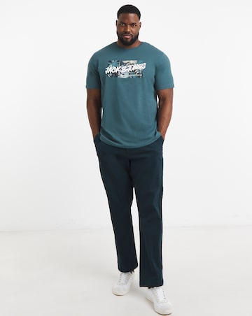 Jack & Jones Hawaii Logo T-Shirt - Blue