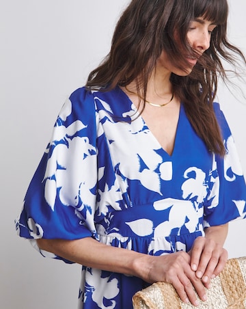 Joanna Hope Blouson Puff Sleeve Dress