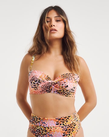 MAGISCULPT Twist Front Bandeau Underwired Bikini Top