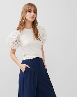 French Connection Rosanna Anges Broderie T-Shirt