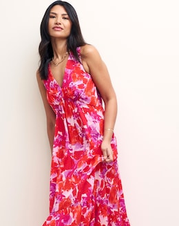 Nobody's Child Amy Abstract Print Midi Dress