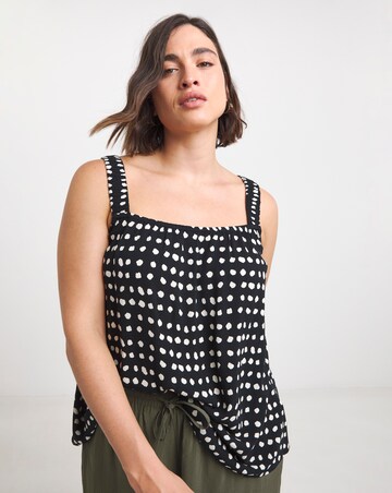 Simply Be Mono Spot Crinkle Cami