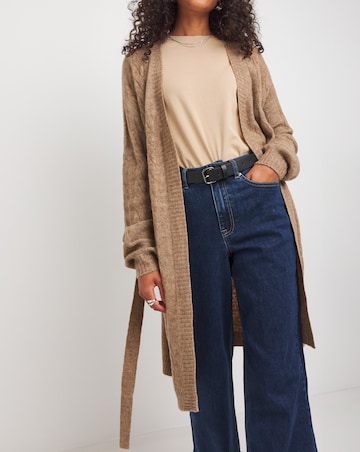 Belted Cable Cardigan