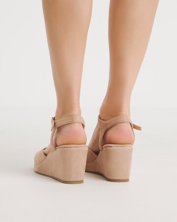 Lexi Barely There Wedge Sandals - Wide Fit (E)