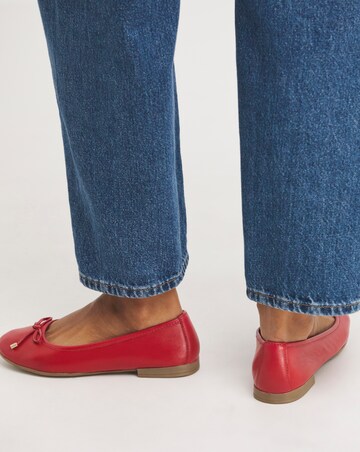 Talia Leather Ballerina Shoes Extra Wide EEE Fit