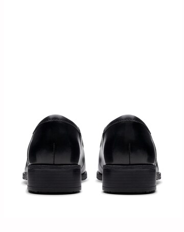 Clarks Black Havisham Leather Tassel Loafer