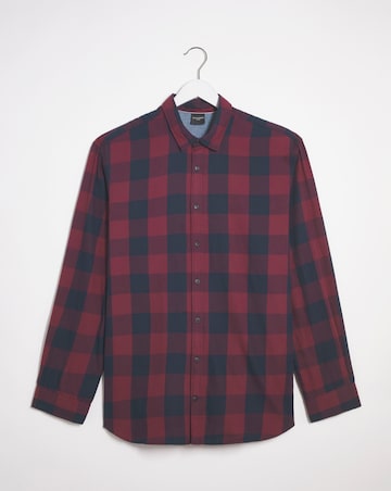 Jack & Jones Gingham Check Shirt - Port/Navy