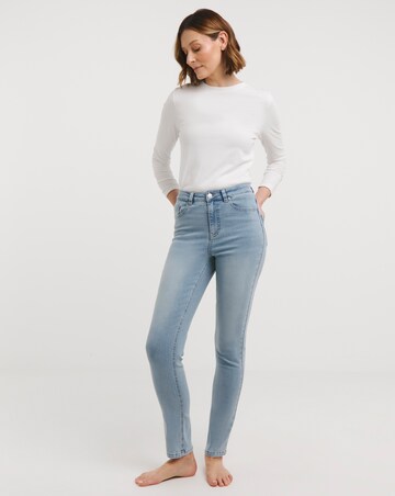 Light Blue High Waist Super Soft Slim Leg Jean