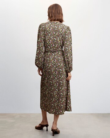 Mango Martis Printed Cut-Out Detail Dress