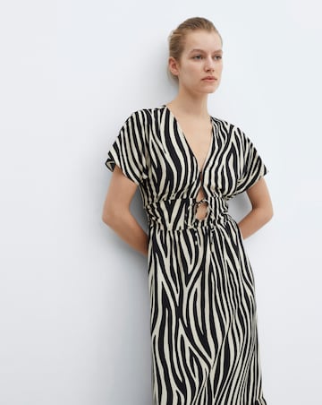 Mango Coloma Zebra Print Maxi dress