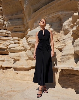 Ro&amp;Zo Jersey Halterneck Midi Dress
