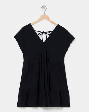 Beach To Beach Cheese Cloth Mini Beach Dress