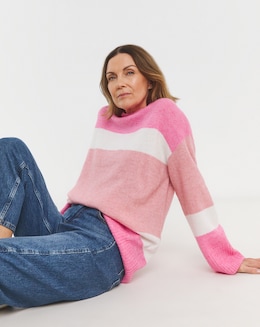 Pink Colour Block Tunic