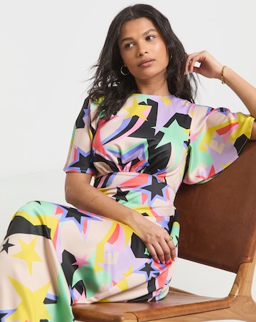 Twisted Wunder Ziggy Star Satin Maxi Dress