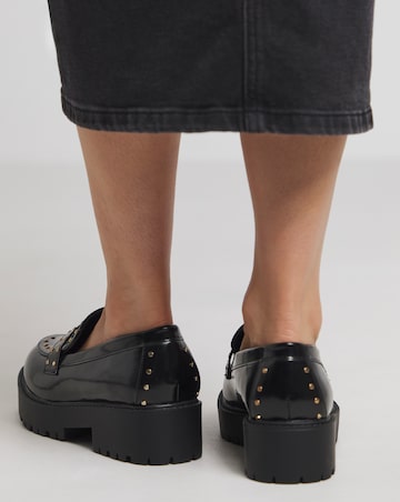 Camila Chunky Stud Loafer Wide E Fit