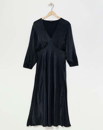 Joanna Hope Heavy Satin Midi Dress