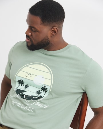 Jack & Jones Palm Graphic T-Shirt - Green