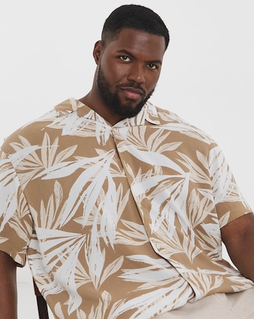Jack & Jones Jeff Print Resort Shirt - Corriander