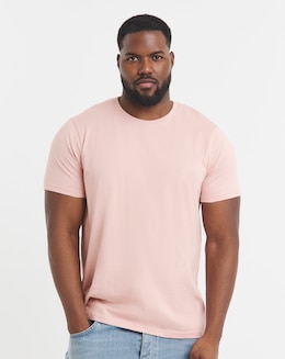 Pure Cotton Crew Neck T-Shirt- Pastel Pink