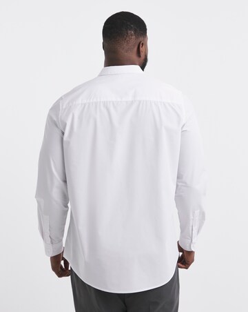 White Long Sleeve Formal Shirt Long