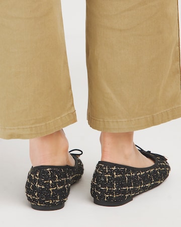 Selena Classic Flat Ballerina Shoes Wide E Fit