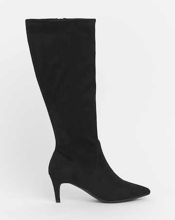 Symphony Heeled Knee High Sock Boots - Standard Fit (D) & Standard/Curvy Calf
