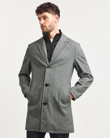 Overcoat With Stitched Internal Gilet